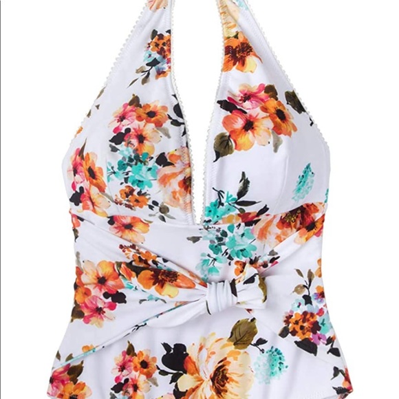 NWT XL CUPSHE Floral One Piece Swimsuit - Picture 2 of 7